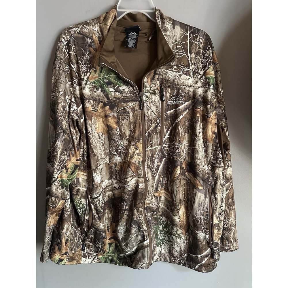 Realtree Edge Scent Factor Men's 3XL Camo Hunting Jacket Full Zip